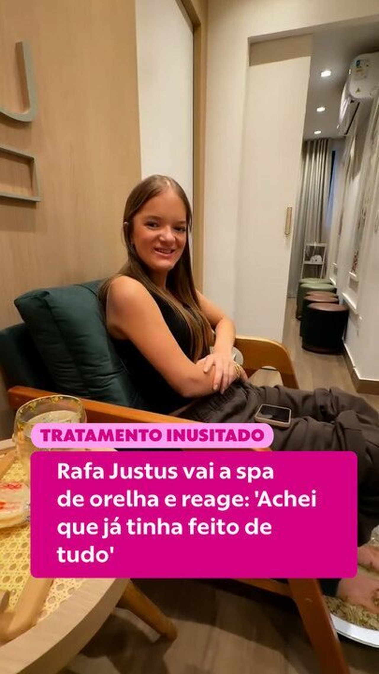 Rafa Justus vai a spa de orelha e reage: 'Achei que já tinha feito de tudo'