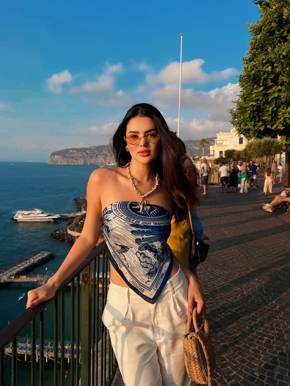 Eslovênia Marques aproveita férias na costa italiana — Foto: Reprodução/Instagram