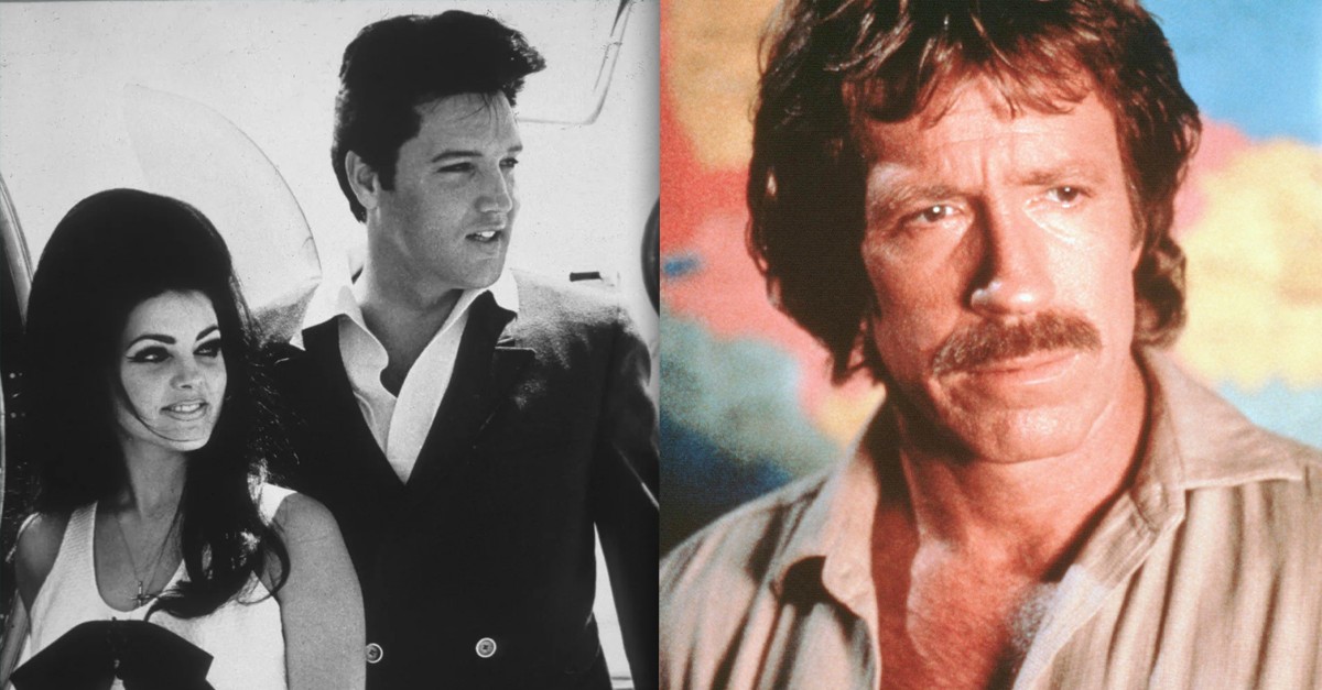 Esposa de Elvis Presley revela que Chuck Norris foi seu instrutor de karatê