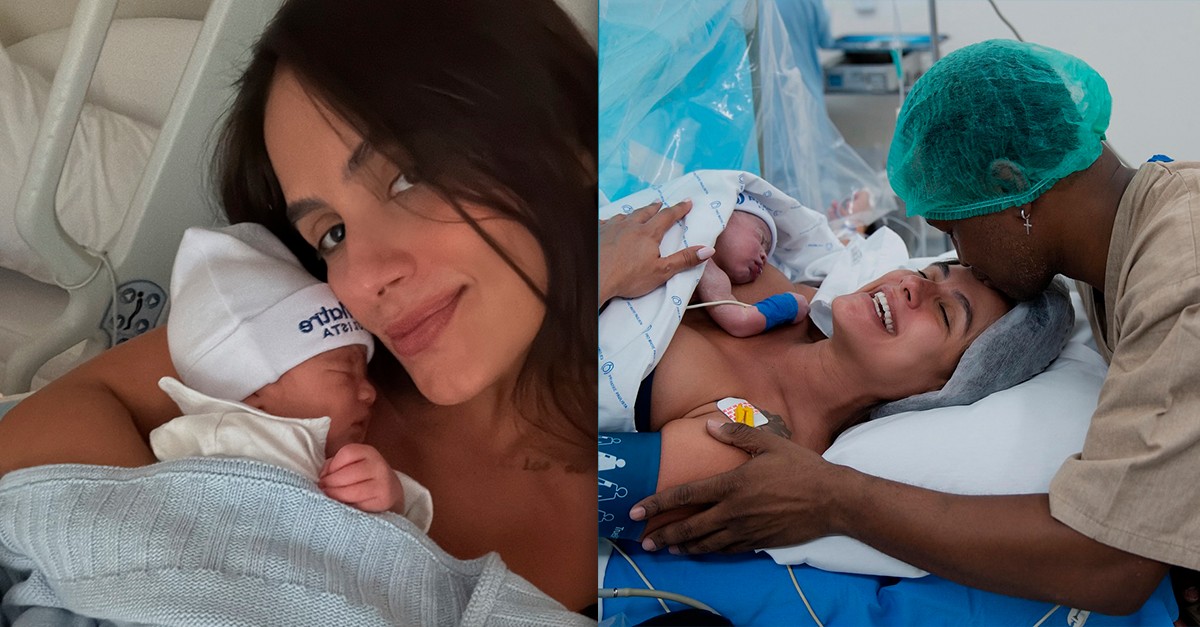 Carol Peixinho posta foto com filho Bento e diz: 'Com muito amor, leite e denguinho'