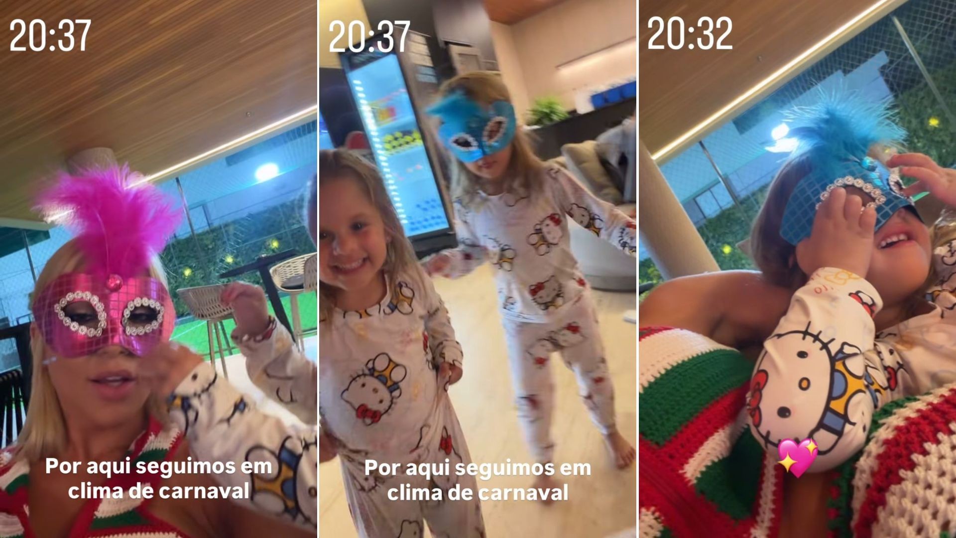 Virginia mostra as filhas sambando após dia de apuração: 'Seguimos em clima de Carnaval'