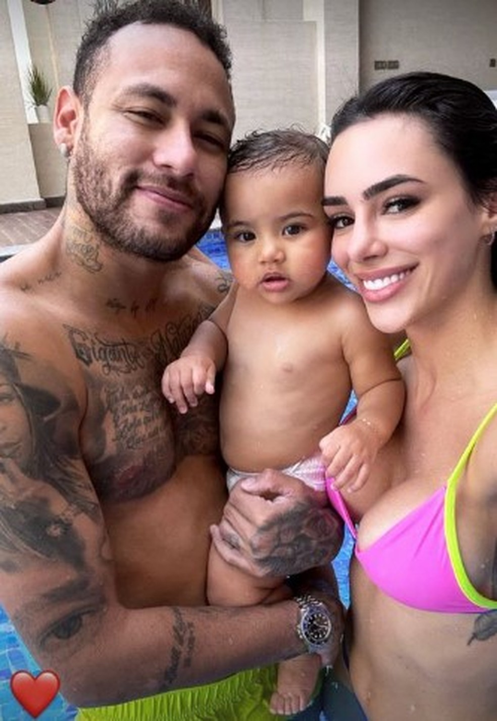 Neymar, Mavie e Bruna Biancardi — Foto: Reprodução