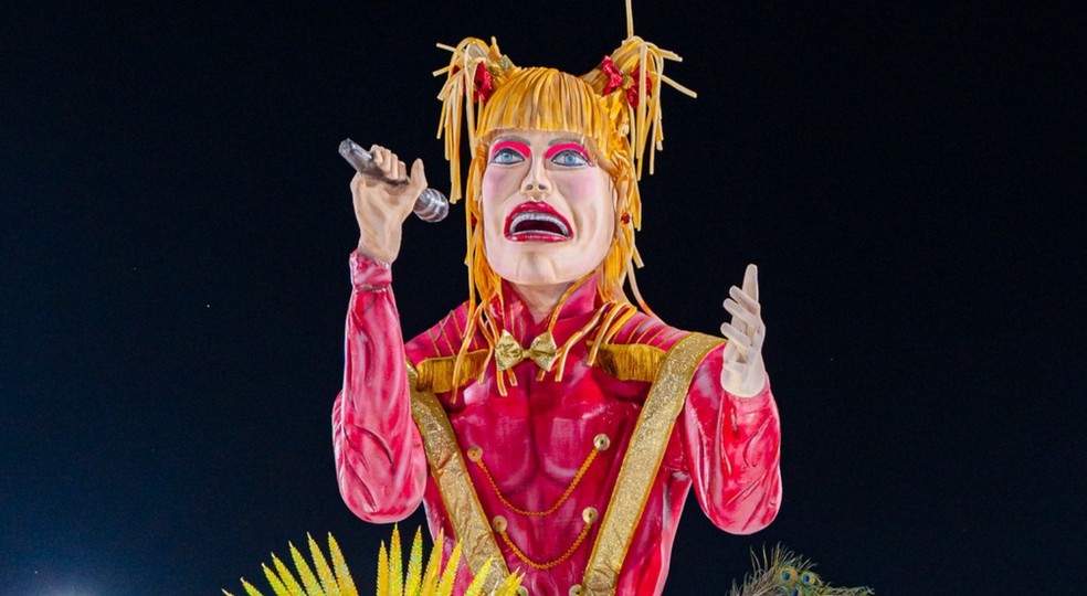 Carro alegórico inspirado em Xuxa na Argentina — Foto: Radio City - Federación Entre Rios