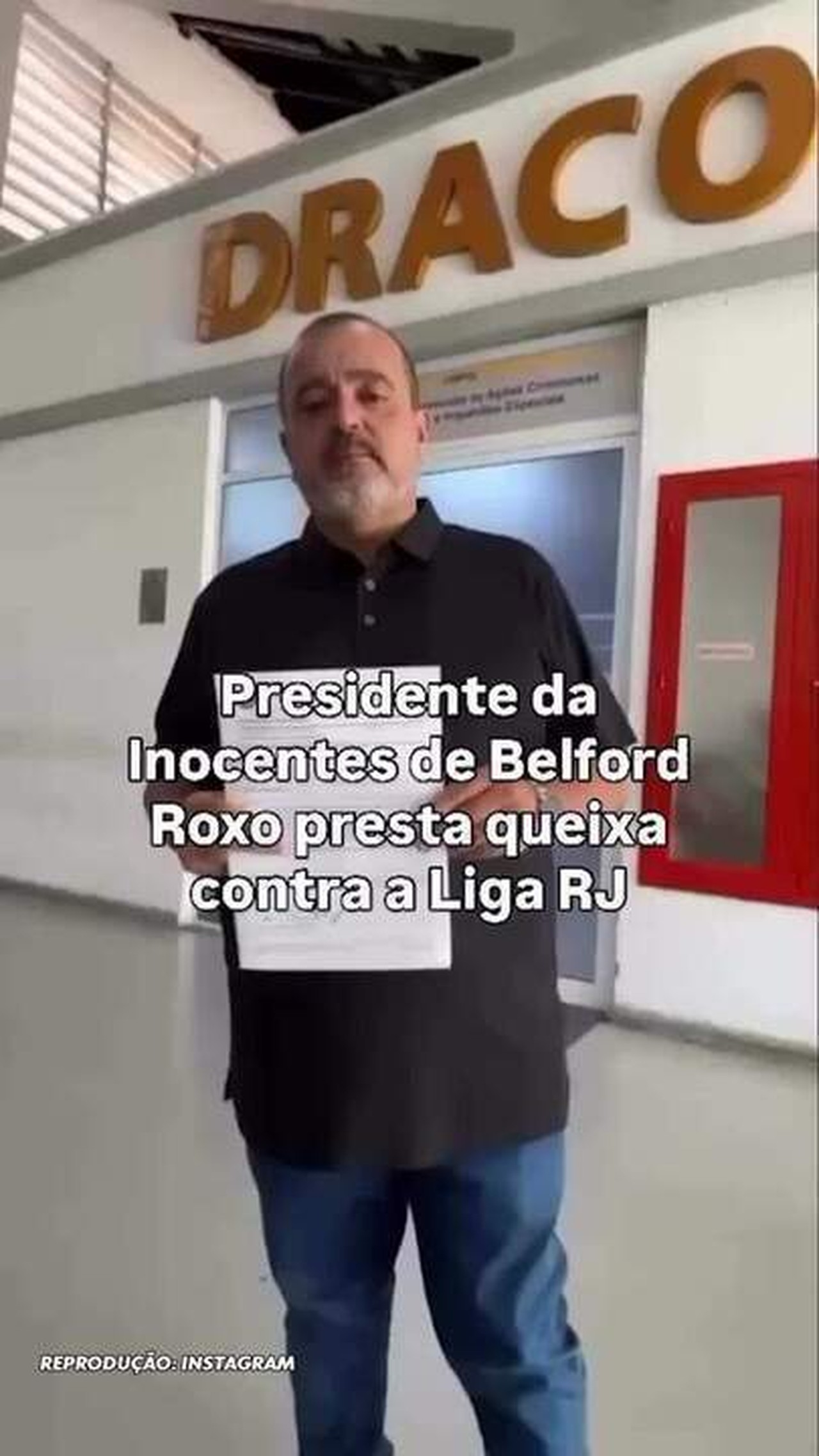 Presidente da Inocentes de Belford Roxo questiona rebaixamento da escola e presta queixa contra a Liga RJ
