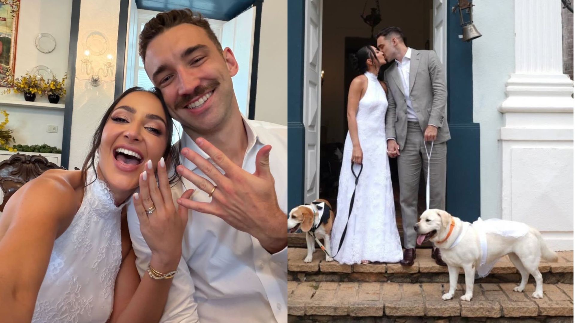 Léo Ortiz, zagueiro do Flamengo, celebra aniversário e casamento em cerimônia no interior de São Paulo