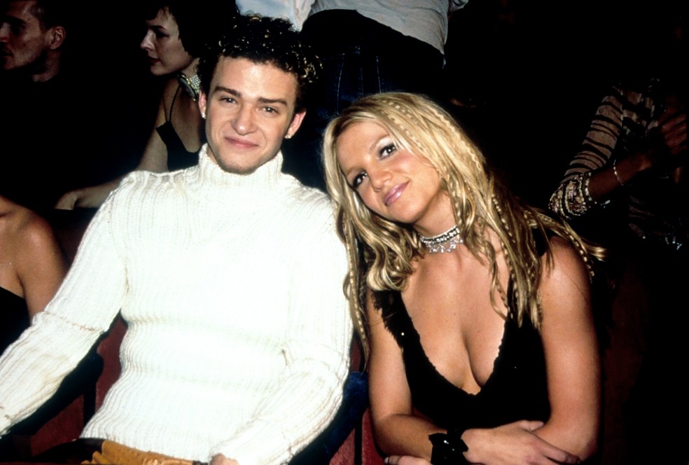 Britney Spears e Justin Timberlake em 2000 — Foto: Reuters