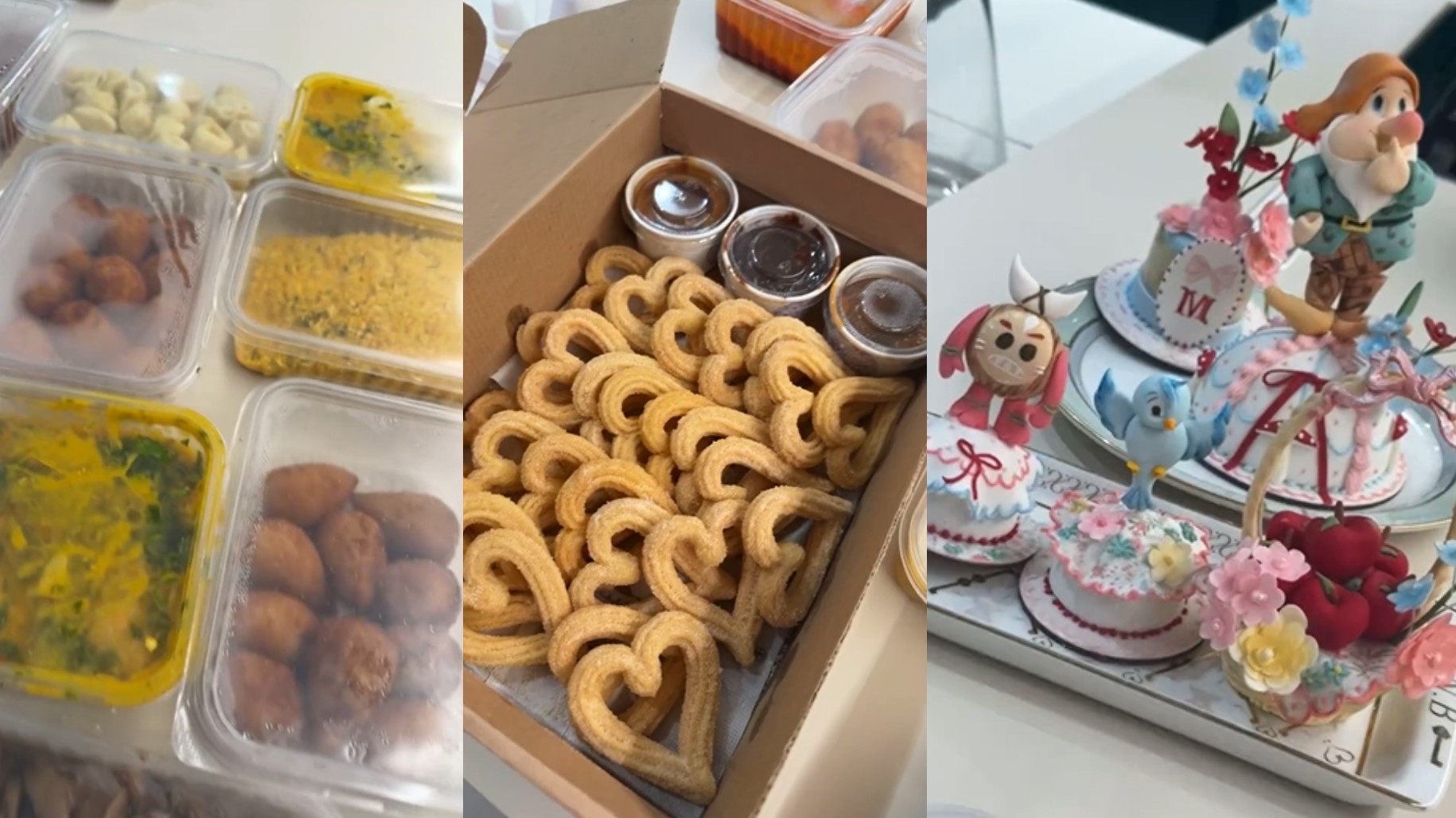 Gente como a gente! Bruna Biancardi celebra 'marmitas' do aniversário de Mavie