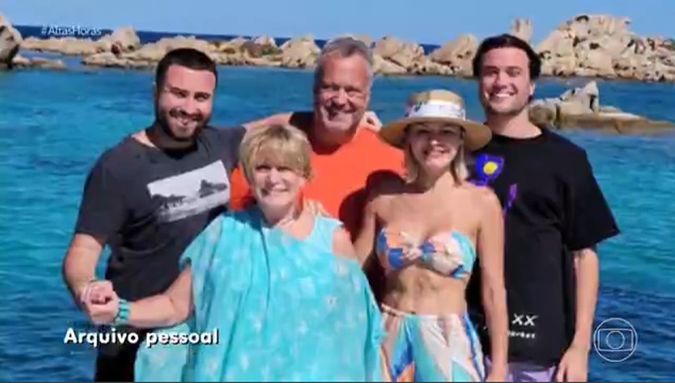 Susana Vieira e a família, filho, nora e netos, que moram em Miami — Foto: TV Globo