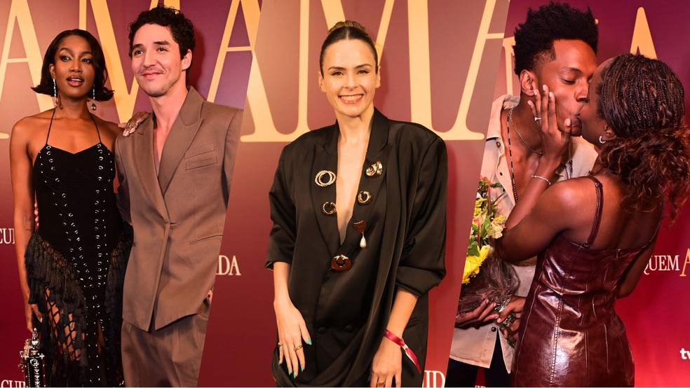 Quem Ama Cuida: festa de lançamento da novela tem casais, surpresa no tapete vermelho e campeã do BBB 26 — Foto: Leo Franco e Natalia Rampinelli/AgNews