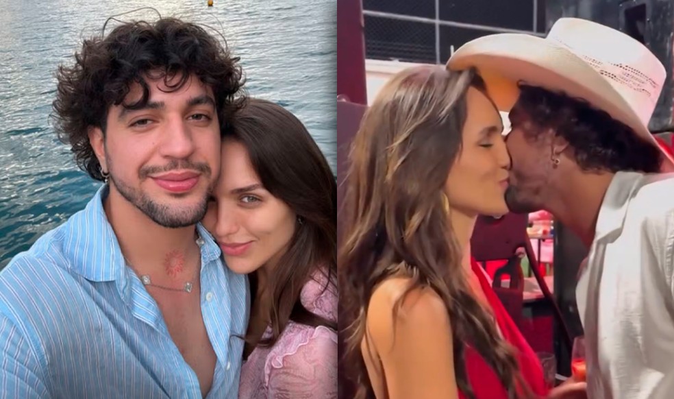 Rafa Kalimann e Nattan: de churrasco em família a beijo com declaração amorosa — Foto: reprodução