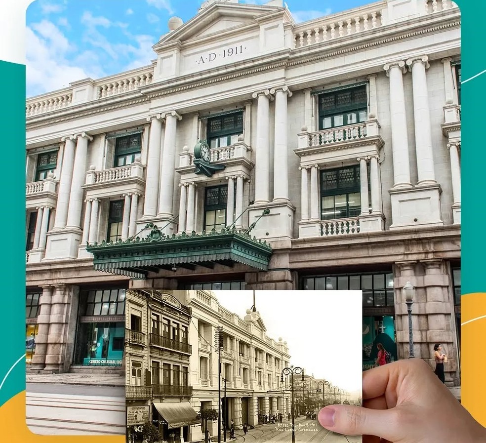 Inaugurado em 1911, prédio do Centro Cultural Light é um patrimônio histórico da cidade do Rio de Janeiro — Foto: Reprodução/Instagram/centroculturallight