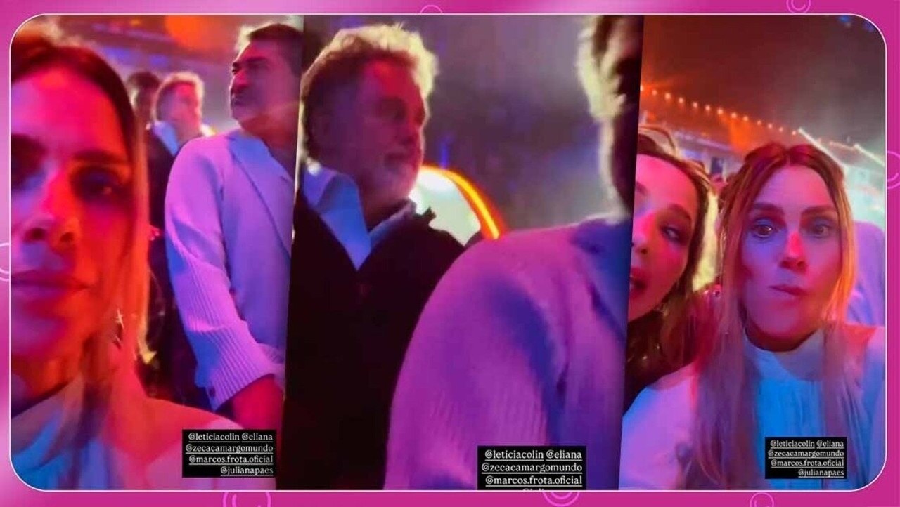 Carolina Dieckmann posta selfie com musas da TV e mostra o ex na festa de 60 anos da TV Globo