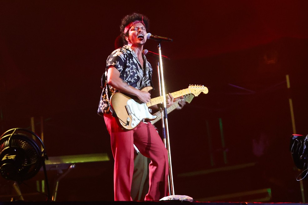 Bruno Mars no The Town — Foto: Brazil News/Manu Scarpa
