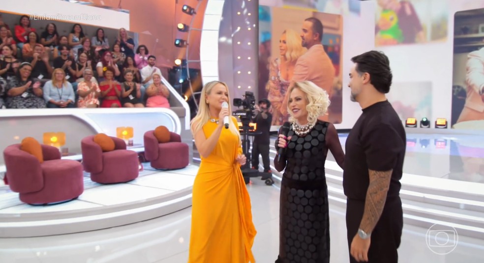 Eliana conversa com Ana Maria Braga e Fábio Arruda — Foto: Reprodução Globo