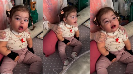 Maria Guilhermina, não precisa mais de respirador durante o dia