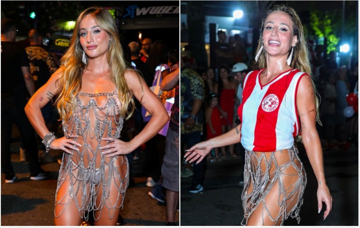 Bruna Griphao enfrenta perrengue com roupa ousada para ensaio do Salgueiro: 'Deu ruim'