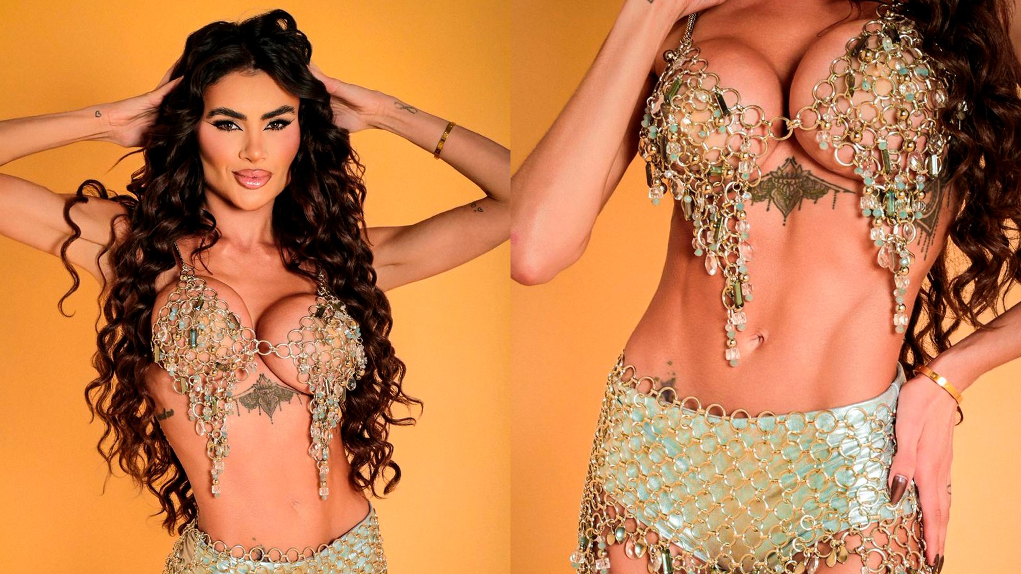 Musa da Gaviões, Natacha Horana revela problema com look do ensaio técnico: 'Paguei R$ 8 mil e não chegou'