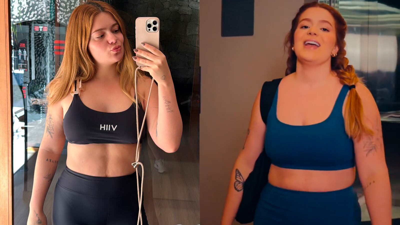 Após perder 15 kg, Viih Tube posta foto com look de treino e brinca sobre uso de remédio para emagrecer