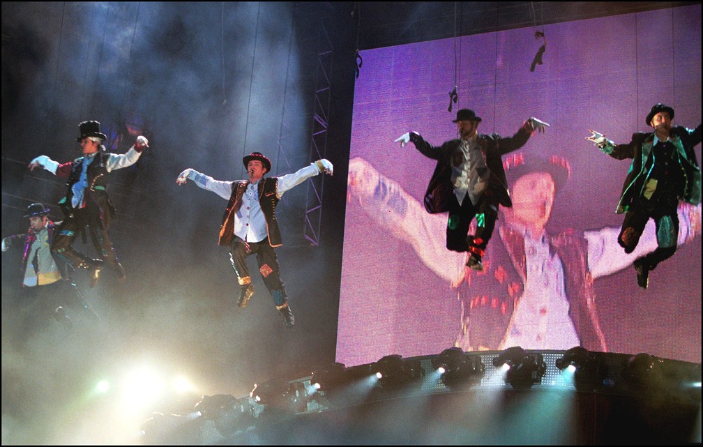 N'SYNC se apresenta no Rock in Rio de 2001 — Foto: Getty Images