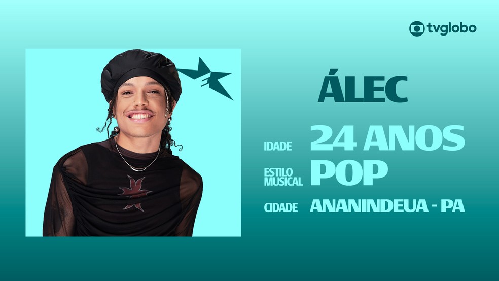 Álec é candidato do Pop do Estrelas da Casa — Foto: Globo
