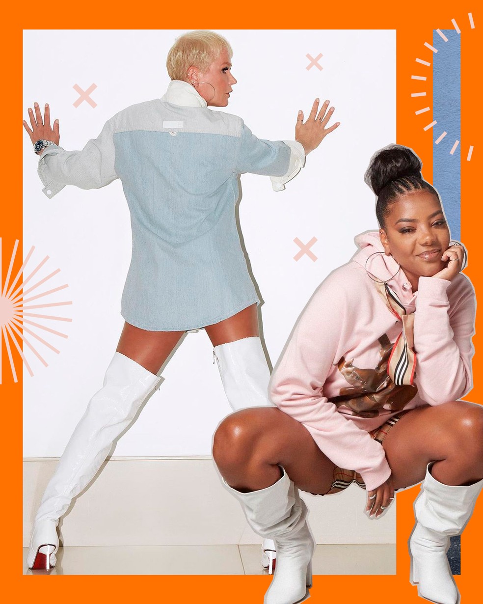 Bota da xuxa branca sale
