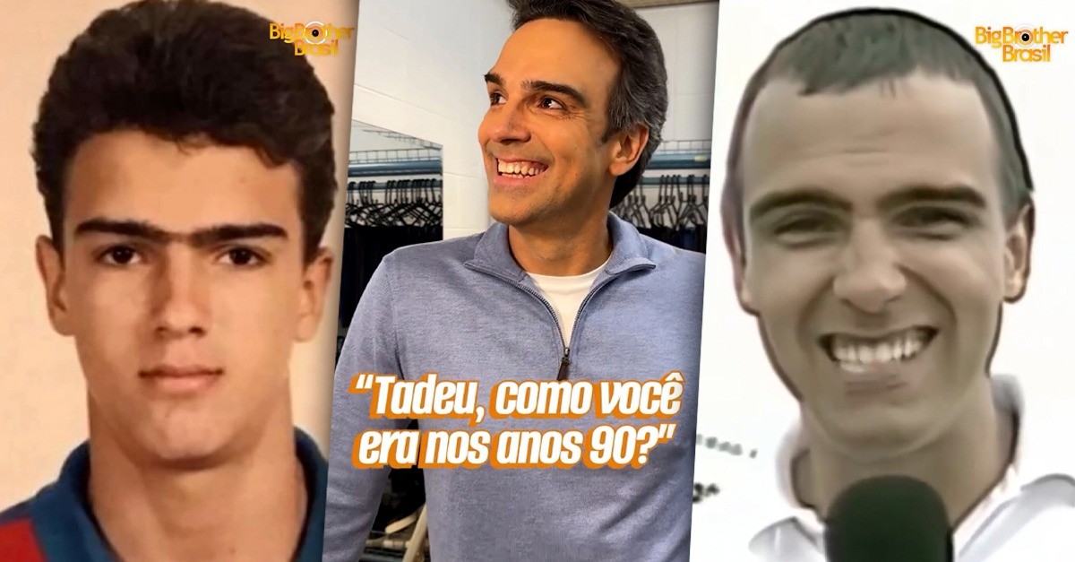 Tadeu Schmidt entra em trend e mostra imagens de como era nos anos 1990