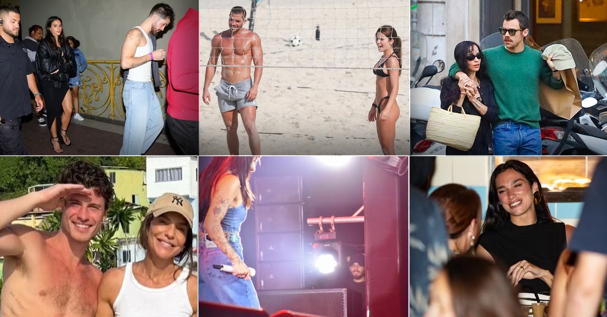 Beijos, praia, mão boba e caipirinha derrubada! Os melhores flagras do mundo dos famosos em 2025