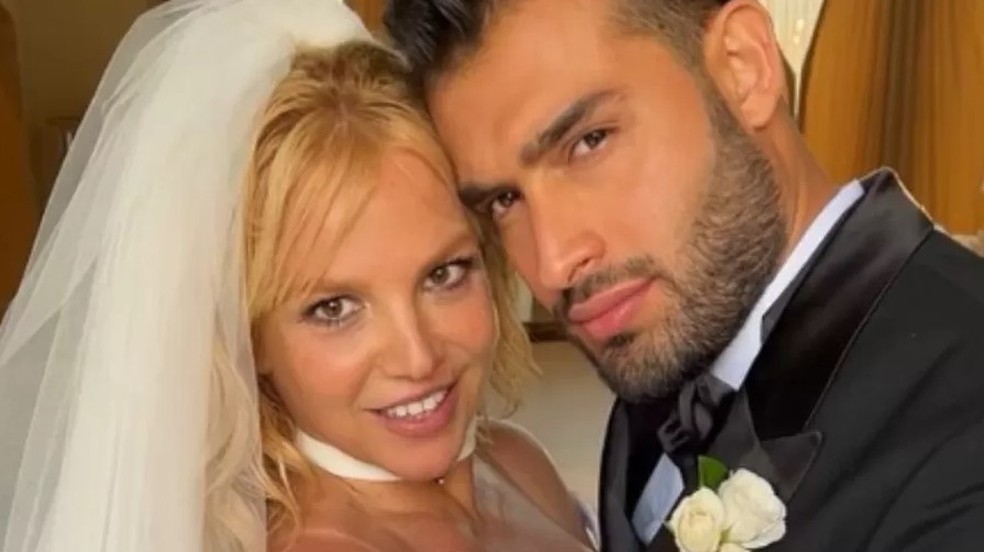 Britney Spears e Sam Asghari estariam se separando, segundo TMZ — Foto: Reprodução/Instagram