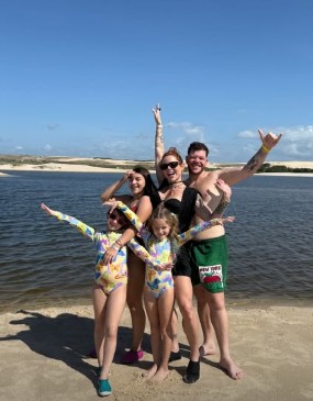 Thais Vasconcellos celebra aniversário de filha mais velha de Ferrugem