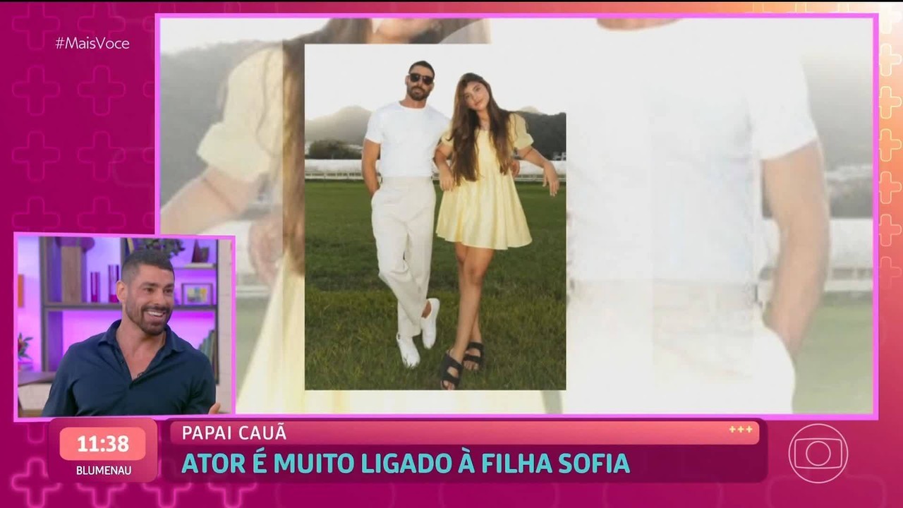 Cauã Reymond faz homenagem fofa para a filha Sofia em dia de aniversário: 'Papai te ama'