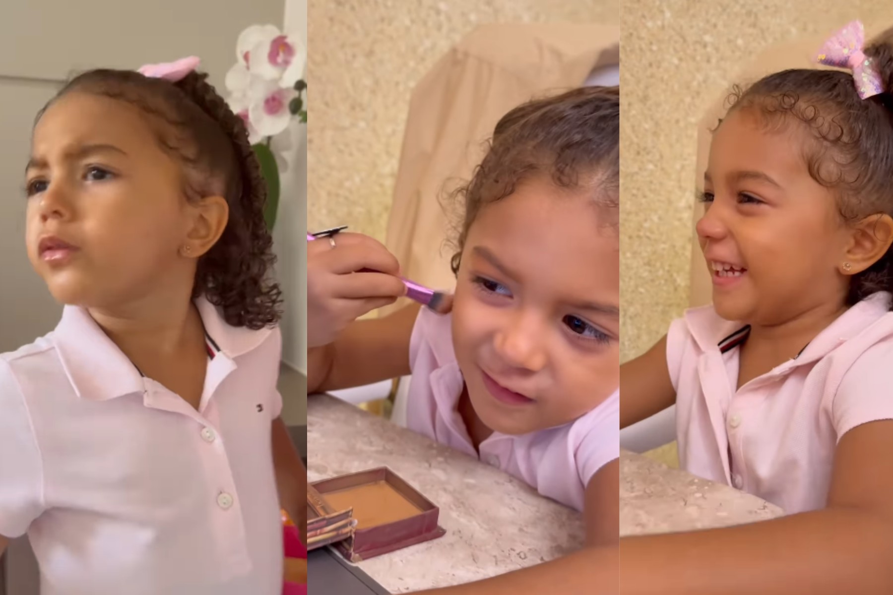 Lore Improta diverte com a filha, Liz, imitando cenas de novela: 'O Oscar vem aí, gente?'