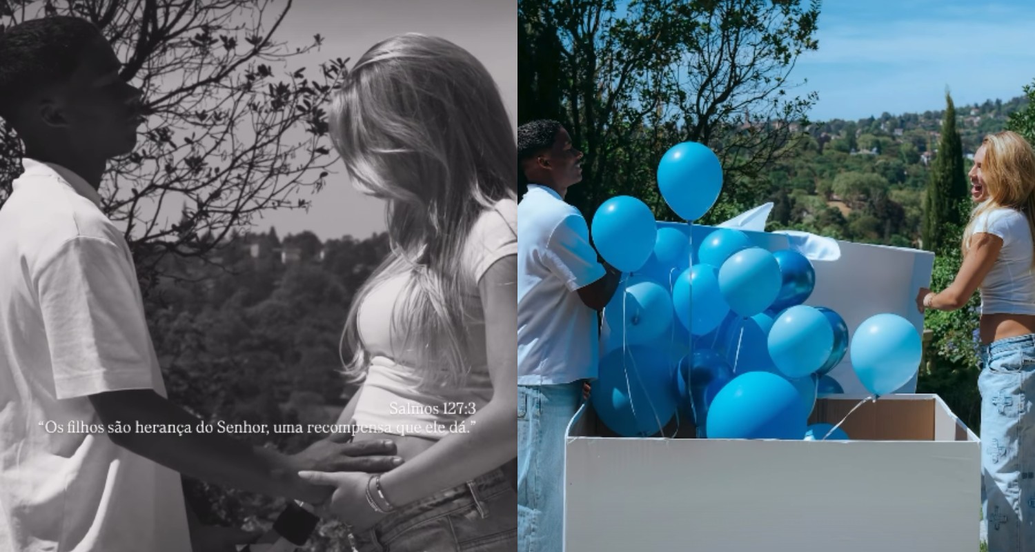 Endrick e Gabriely Miranda confirmam sexo do bebê em chá revelação