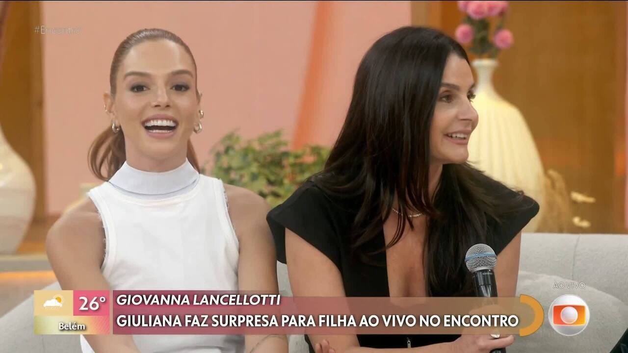 Famosa nas redes sociais, mãe de Giovanna Lancellotti surpreende a filha ao vivo e comenta sucesso