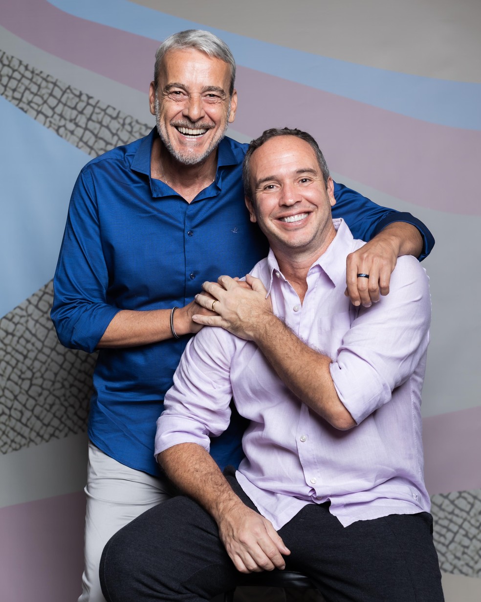 Alexandre Borges e Caio Ribeiro — Foto: Globo - Jordan Vilas