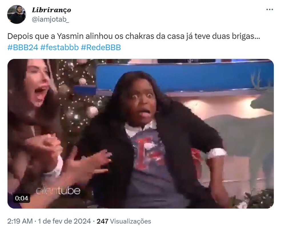 Clima tenso no BBB 24 gera memes na internet — Foto: Reprodução/Twitter