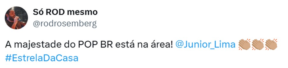 Presença de Junior Lima no Festival da Canção repercute nas redes; confira — Foto: Reprodução/X