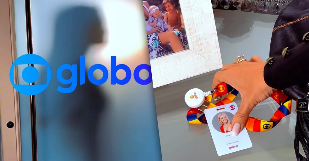 Eliana posta foto com o crachá da Globo — Foto: Instagram