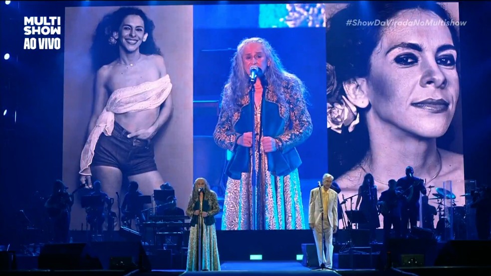 Gal Costa em vários momentos de sua carreira foi lembrada por Maria Bethânia e Caetano Veloso — Foto: Multishow