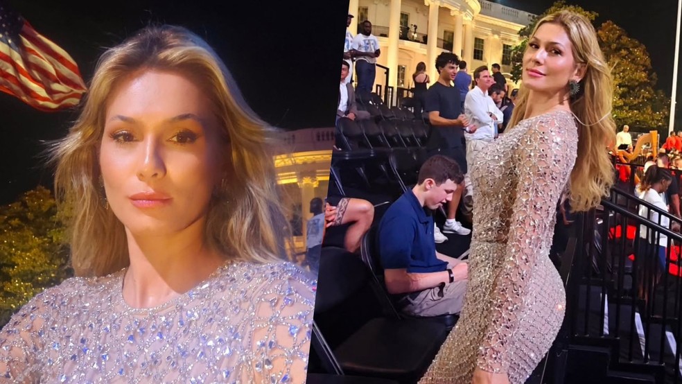 Lívia Andrade arrasa com look sexy em evento do UFC em  Washington