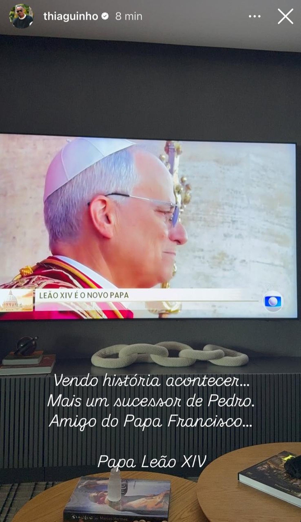 Famosos reagem ao anúncio de que novo papa é escolhido — Foto: Reprodução/Instagram