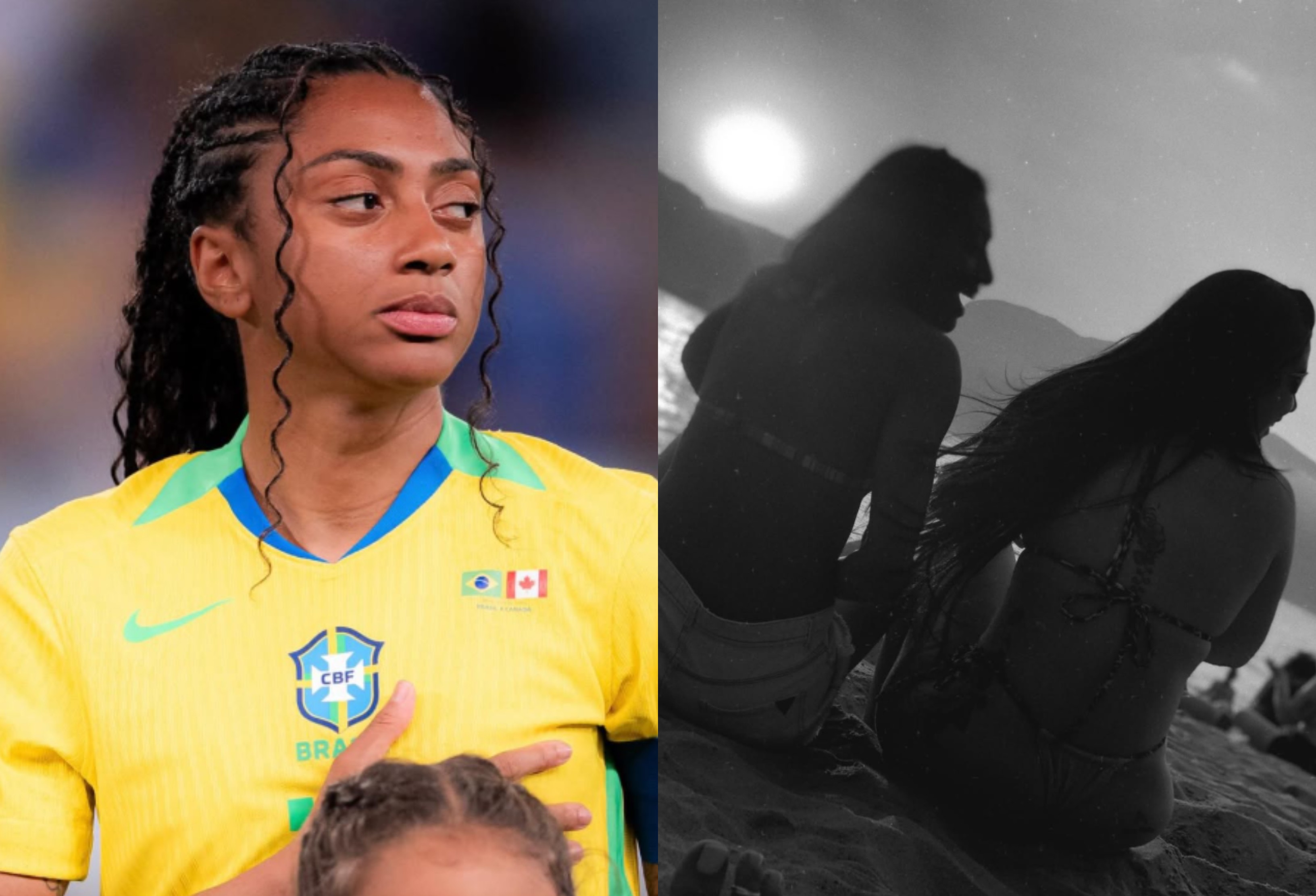 Imagem de Kerolin durante homenagem nas redes sociais
