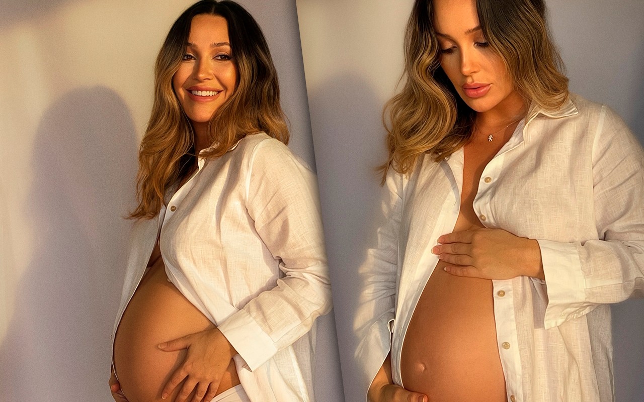 Josie Pessoa mostra fotos da reta final da gravidez e comemora chegada do bebê para março