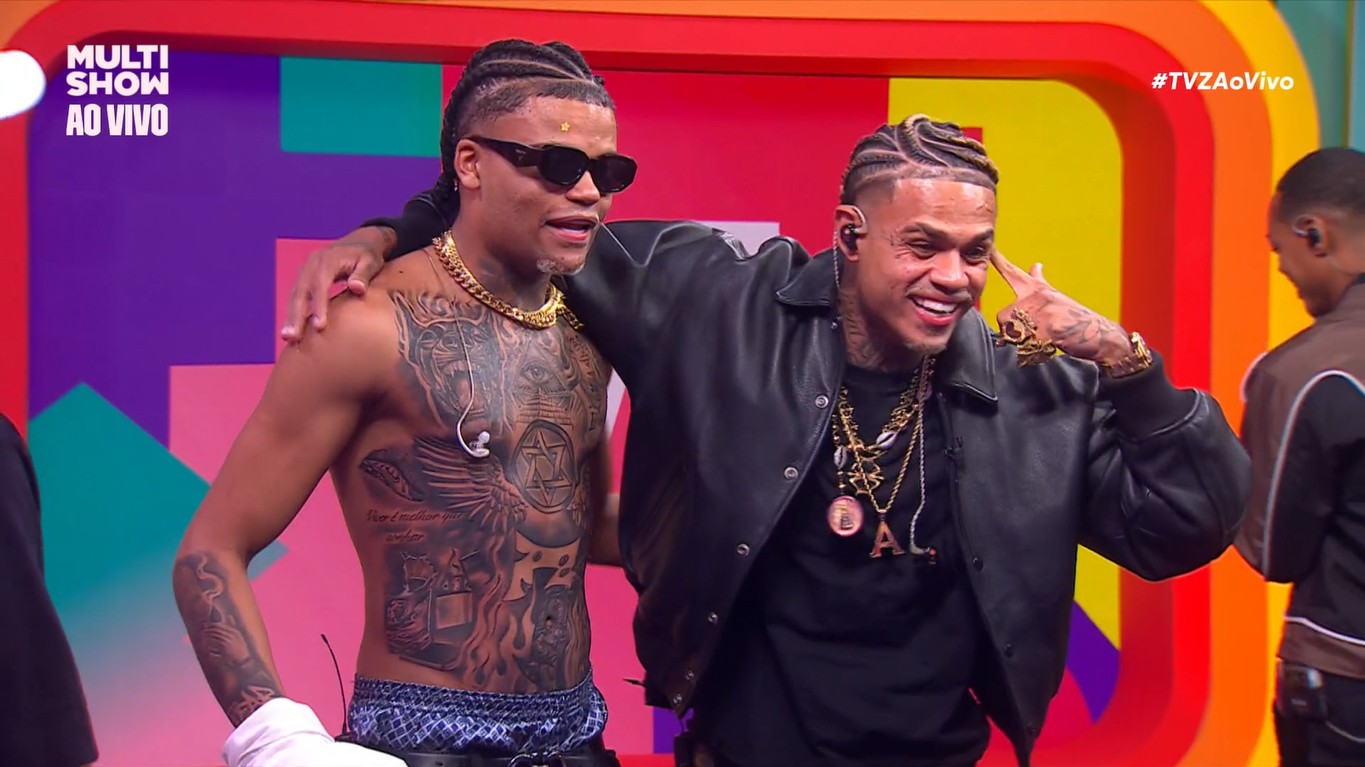 Sósia de MC Cabelinho revela tatuagens iguais às do cantor: 'Não tinha nada, foram 10 horas'