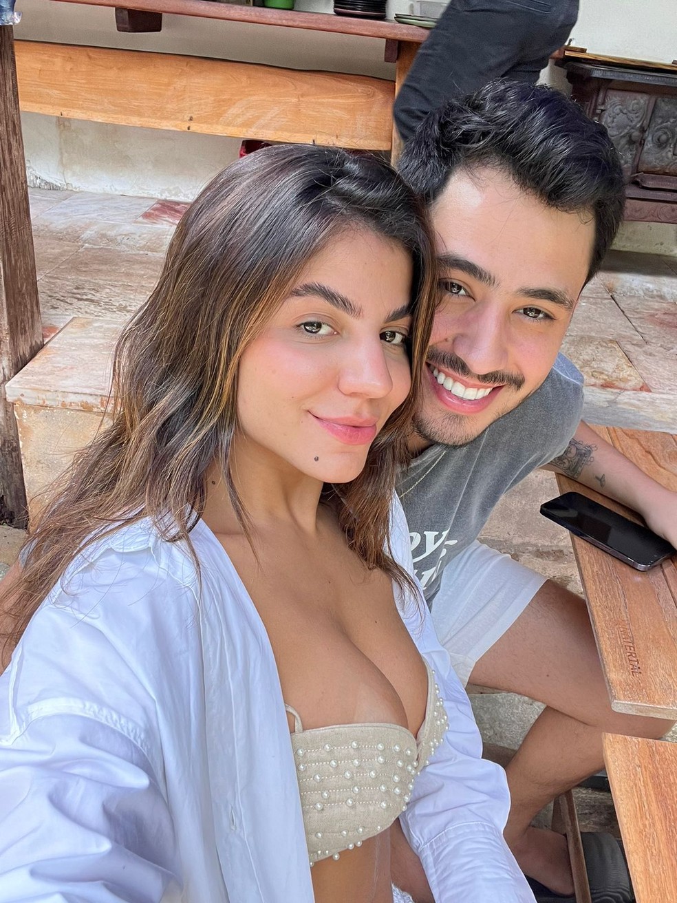 Hariany Almeida e Matheus Vargas comemoram 1 mês de namoro com viagem romântica — Foto: Arquivo pessoal