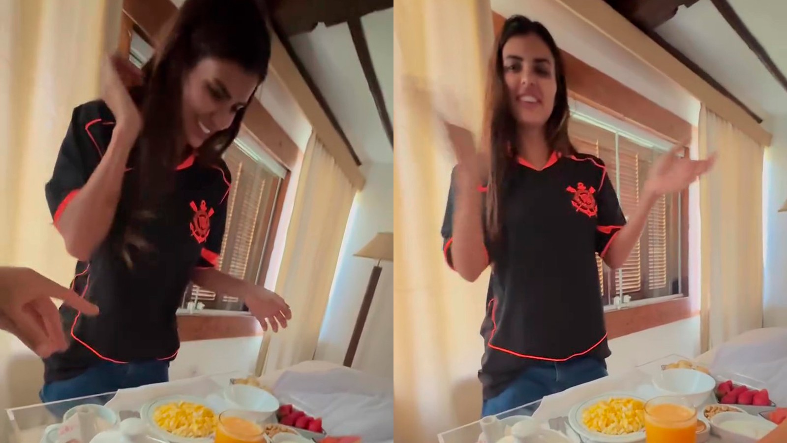 Namorada de Gabriel Medina faz surpresa de aniversário e se declara para o surfista