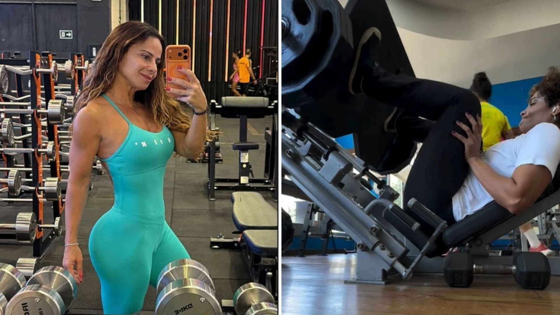 Famosos treinam antes da ceia de Natal