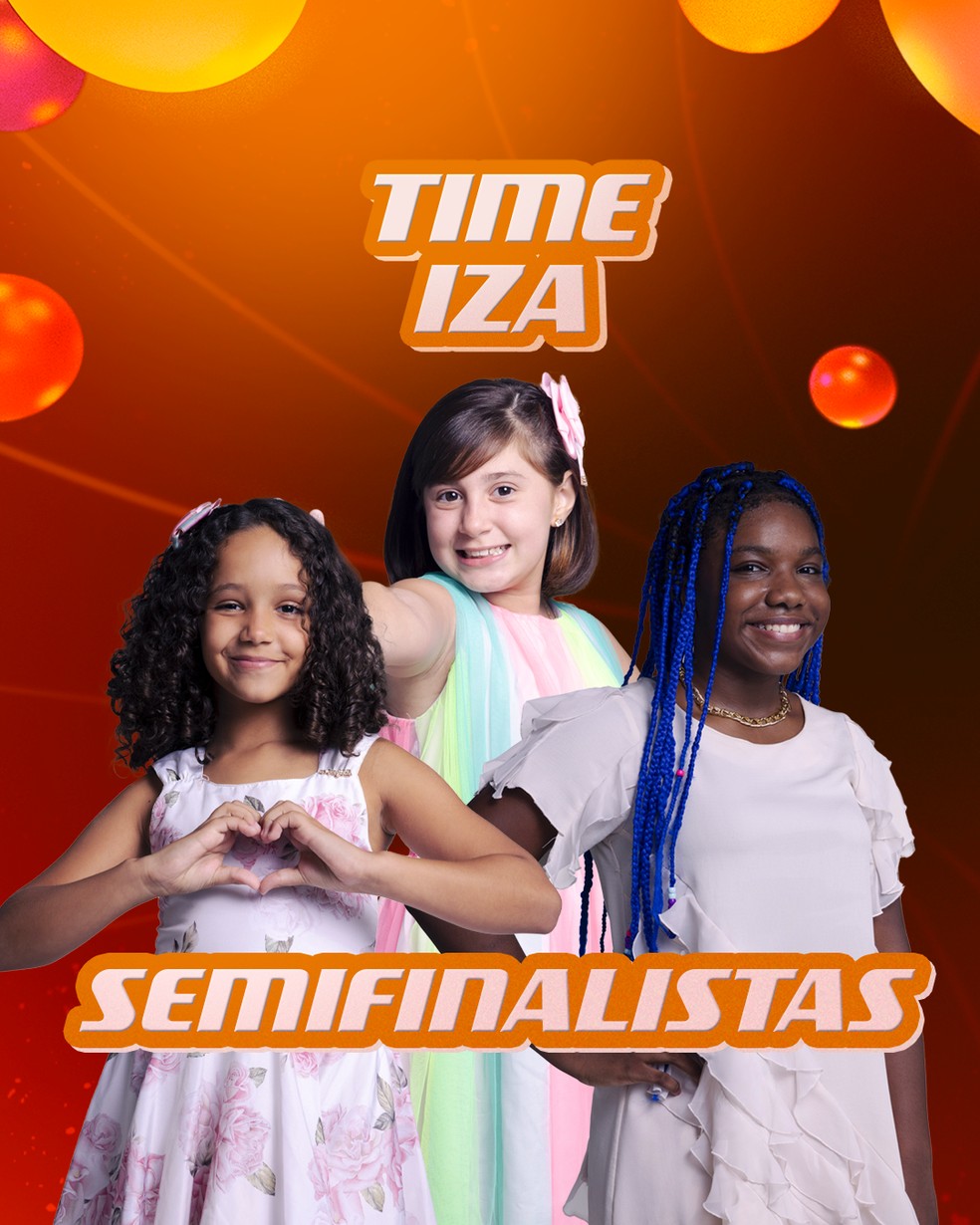 Vozes do Time IZA para a Semifinal do The Voice Kids — Foto: gshow