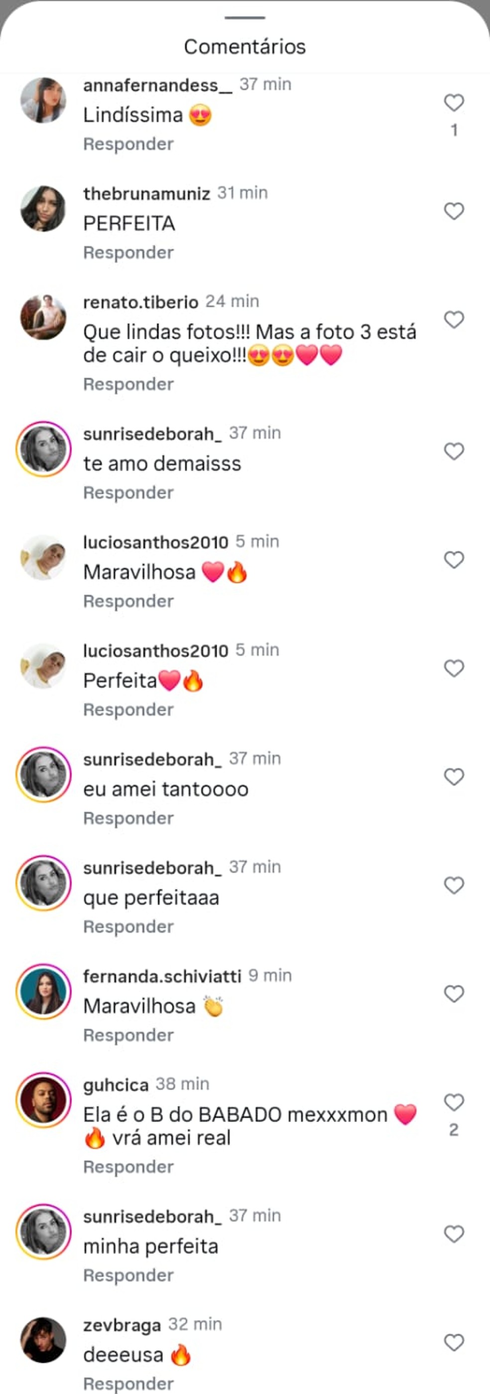 Seguidores elogiam Deborah Secco — Foto: Instagram