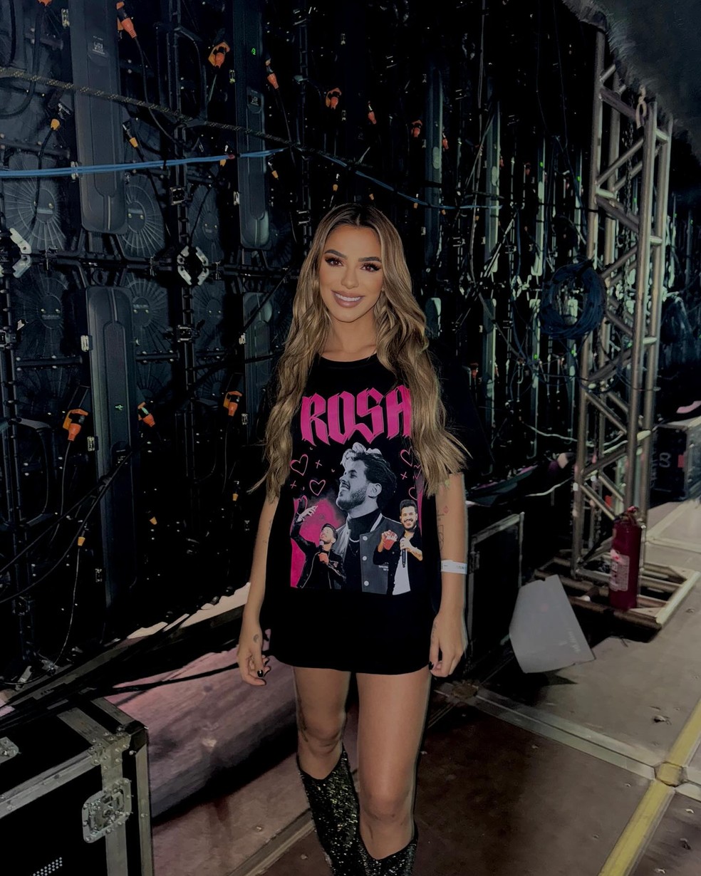 Key Alves em show do namorado Bruno Rosa — Foto: Reprodução/Instagram