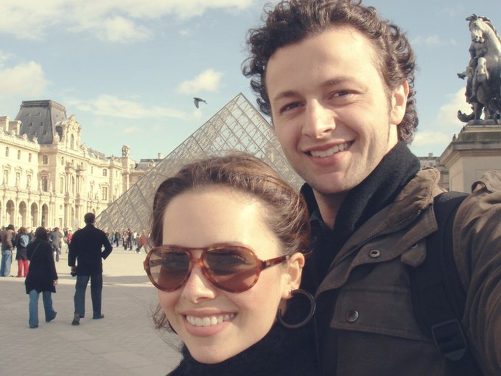 Sandy e Lucas durante viagem para Paris, em 2018 — Foto: Reprodução/Instagram